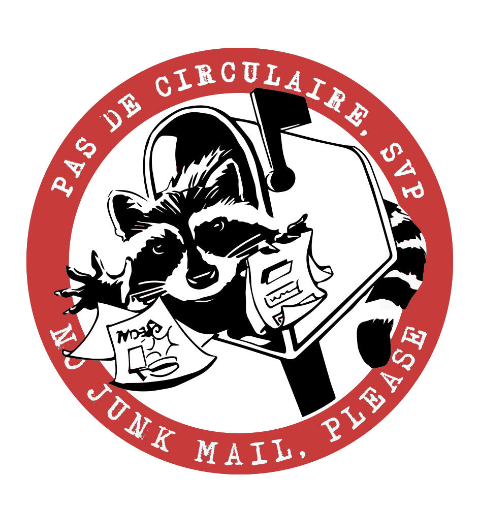 Autocollant raton laveur